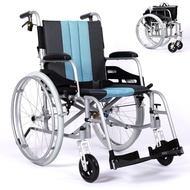Magnesium Lightweight Wheelchair - 21lbs Self propelled Chair with Travel Bag and Cushion, Portable 