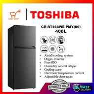 Toshiba GR-RT468WE-PMY(06) 400L 2 Doors Inverter Refrigerator | Freezer | Fridge | Peti Sejuk