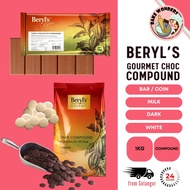 Beryls Compound Coins, Beryls Compound Bar, Cooking Chocolate, Milk Chocolate, Dark Chocolate, White