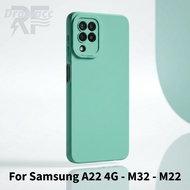 Case for Samsung A22 4G M22 M32 Softcase MACARON PRO CAMERA PROTECTION Casing Case hp Samsung A22 4G