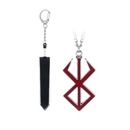 SONGCHANGJEWELRY Manga Berserk Behelit Necklace Keychain - Brand Of Sacrifice Logo Blood Red Berserk