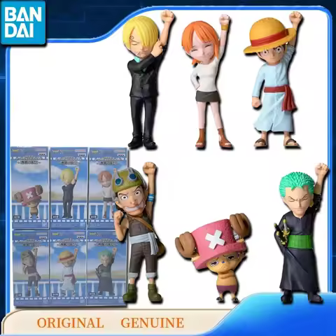 Bandai Original Genuine WCF BANPRESTO One Piece Six The imprint of partners Anime Action Figures Toy