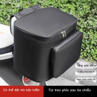 Rear backrest box suitable for electric scooter, scooter tail, side storage box