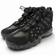 【已審核更新】全新未使用商品 □ NIKE DC1411-001 Air max 2 CB 94 麂皮查爾斯·巴克利簽名款高筒運動鞋 黑色和金屬銀色 男款 27 碼