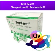 [Best deal]Topfine 4mm Insulin Pen Needle 32G x 100pcs exp: 03/2028