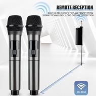 Wireless Microphone Karaoke Dual Handheld Mic with Receiver Chargeable For Microphone Karaoke, Meeting, Speech麦克风