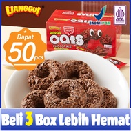 【No hard】Lianggui Oat Ring Chocolate Macaron Biscuit Delicious Halal Viral Snack