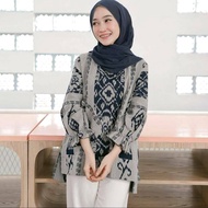 shanaya blouse / baju tenun atasan wanita cassual baju kerja tenun endek premium