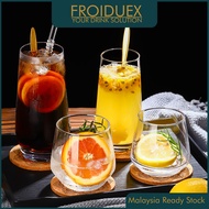 [Ready Stocks] Oval Highball Glass Ins Style Drink Cup Classic Drink Cup Beautiful Glass Cup Cawan K