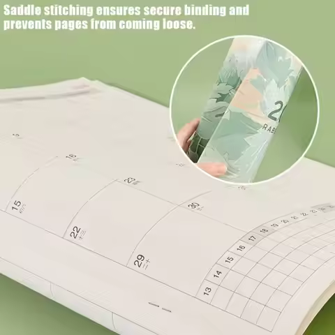 A4 Size 2026 Calendar Planners a5 Size Efficiency Design Yearly Planner Student Gifts 24 Sheets Mont