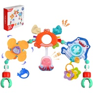 Adjustable Arch Stroller toy with Hanging Sensory Activity toys,fits on Baby Bouncer, Bassinet, Stro