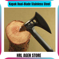 (BEST SELLER) SOG Kapak Dual-Blade Tomahawk Stainless Steel / kapak baja asli tulang sapi besar keci