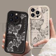 Phone Case INS Simple Art Butterfly For iphone 7 PLUS 8 PLUS 6PLUS 6SPLUS Casing silicone 8+ 7+ 6+ 6S+ SE 2020 2022