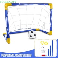 MXBEAUTY1 Soccer Goal Post Net Set, Removable Net Foldable Kids Soccer Goal, High-Strength Frame wit