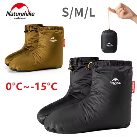 Naturehike Winter Duck Down Foot Cover Outdoor Hiking Camping Warm Booties Waterproof Shoes Ultralig