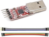 botzi CP2102 Module USB 2.0 to TTL Converter Serial Adapter 3.3V 5V CP2102 Chip with Wires USB to TT