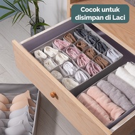 Inaso Kotak Penyimpanan Pakaian Dalam Set 3in1 Organizer Box Storage Underwear Tempat Organizer Lema