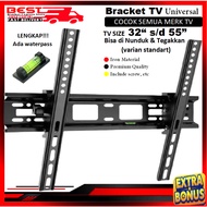FREE GIFT TV Bracket 21" s/d 55" Universal 21 24 32 40 42 43 50 55 inch 100% FULL Iron BEST QUALITY 