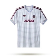 1986 West Ham United away vintage jersey, High Quality Short Sleeve Football Shirt