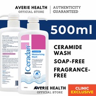 Ceradan Ceramide Moisturising Wash 500ml | Face & Body, Baby Friendly, Eczema-Prone, Sensitive & Dry