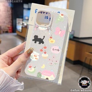 Shipped From Thailand Case FOR Samsung Butterfly Cat Glass Stand Matte Mobile Phone GalaxyA51 A53 A5