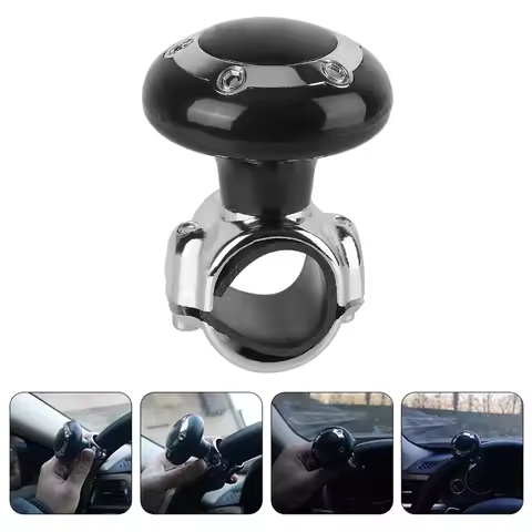 Steering Wheel Booster Car Turning Steering Wheel Ball Handle with Spinner Knob Rotating Steering Wh