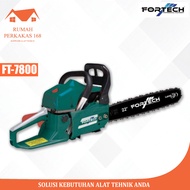 Mesin Gergaji Kayu Chainsaw Fortech FT 7800 65cc Bar 24 Laser Tip
