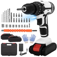 สว่านสกรูไฟฟ้ามาพร้อมกับ Attery 2 21V B และ1.5Ah B Attery 42Nm B ความเร็ว2ระดับปรับแรงบิด25 + 1ที่จั