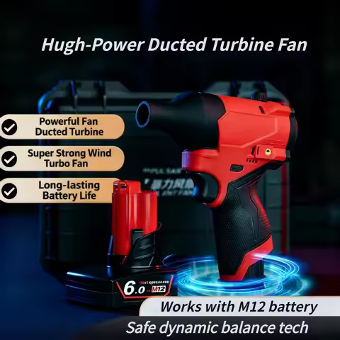 Brushless Jet Blower for Milwaukee 12V Battery 160000RPM Control Violent Turbo Fan Electric Air Dust