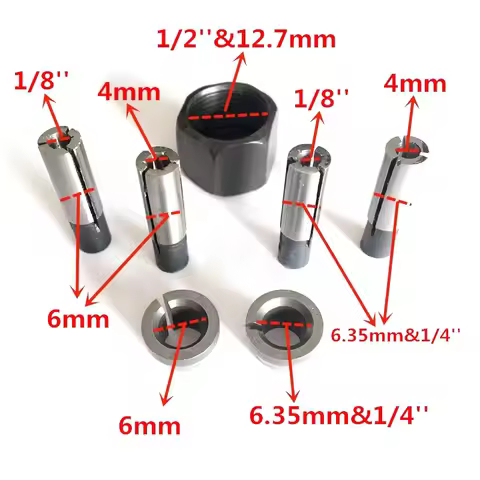 Trimmer Collet Cone Nut Adapter Transfer Replacement For Makita 3701 3703 3705 3706 3709 3710 3707F/