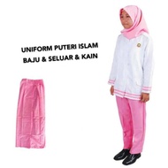 Baju&amp;Seluar&amp;Kain Uniform Puteri Islam Sekolah KOKO🔥
