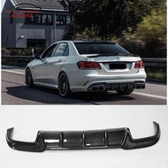 Carbon Fiber Rear Bumper Diffuser Lip for Mercedes-Benz E Class W212 E260 E300 E400 E63 AMG Sedan 20