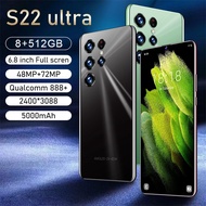 【Hot sale and low price】SANSANG S22U mobile phone big screen smartphone 6.8 inch large memory 8G+512G smartphone cheap mobile phone one year free warranty support COD