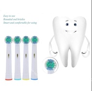 4 ชิ้น Oral-B แปรงสีฟันไฟฟ้าหัวแปรง Advance Power / Pro Health / Triumph / 3D Excel / Vitality