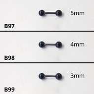 Characteristic, dynamic black piercing (B97 - B99)