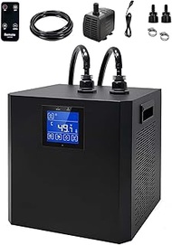 300L Aquarium Chiller Water Cooler, 1/3 HP Chiller, with Touch Remote Control and Water Pump, for Fr