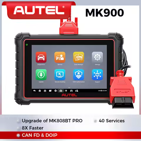 Autel MaxiCOM MK900 Diagnostic Scanner DoIP CAN FD Scan Tool Bi-directional Control 40+ Service Func