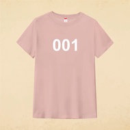 Squid Game 001 Wu Yinan Yongshou 오 어🏻🏻 T-shirt T shirt Men's Women's Parent-Child Couple Gift