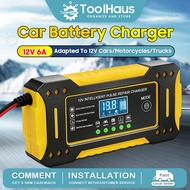🔧Charger Bateri Kereta Car Battery Charger 12V 24V Cas Bateri Motor Kereta Pengecas Bateri Kereta Ba