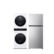 แอลจี Wash Tower รุ่น WT1410NHWW และ ตู้เย็น 2 ประตู รุ่น GC-B422MQBM
