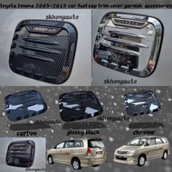 toyota Innova 2005-2015 car fuel cap trim cover garnish  carbon fiber accessories skhongauto