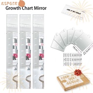 ESPOIR Growth Chart Mirror for Wall, Growth Chart Foldable Growth Chart Mirror,  3 in 1 Height Measu