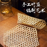 Handwoven Hexagonal Bamboo Mesh Mat Bamboo Pad Bamboo Mat Anti-Stick Oil Frying Mat Restaurant Displ