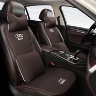 เบาะนั่งรถยนต์ Audi A4L A6L Q2LA3 Q3 Q5L ผ้าไหมน้ำแข็งระบายอากาศได้ดี 5 ที่นั่ง ใช้ได้ตลอดทั้งปี 5 ท
