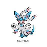 [Flying Tribe] Pokémon Heterochromatic Flashing Fairy Eevee Embroidery Badge Cloth Sticker Clothes D