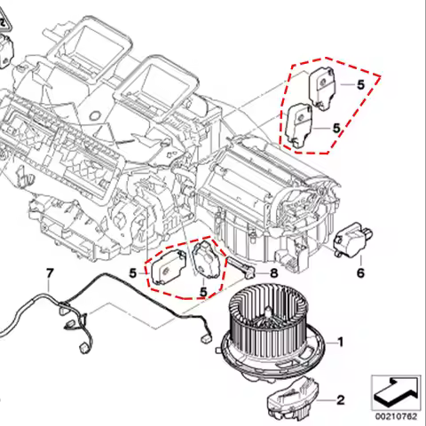 For BMW E87 F20 E90 F30 F32 Car Air Heater Climate Control Actuator Bracket Servo Motor For BMW 1 2 