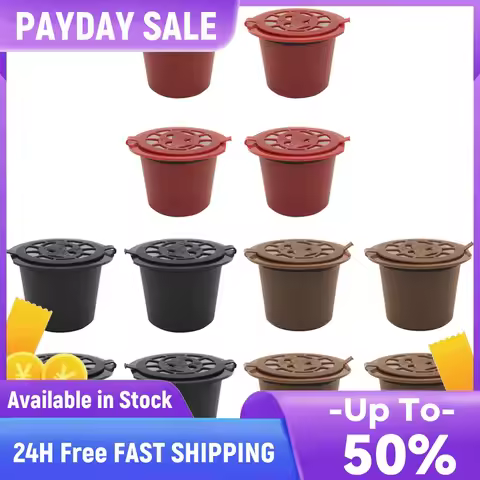 4pcs/pack Reusable Coffee Capsule Cup Filter for Dolce Gusto Nespresso Inissia Top Caliber Is About 