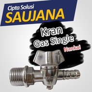 KRAN GAS ELPIJI LPG KERAN GAS KOMPOR OVEN SINGLE NANKAI SINGLE GAS VALVE 1/2"