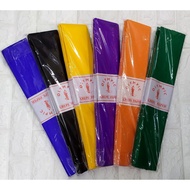 10pcs.pack crepe paper one pack one color.