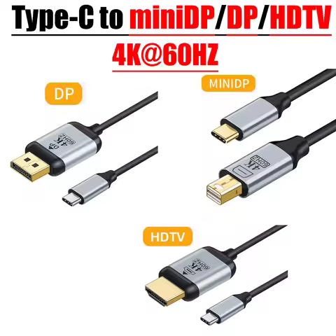 4K@60HZ Type-C to miniDP DP HDTV Cable Adapter HD Video Projection Cable 2k@144hz FOR TV HAUAWEI dis